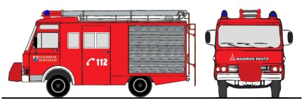 Loewe 4054 - H0 - Magirus-Deutz Zeta 90M5 - LF8 FW Remscheid